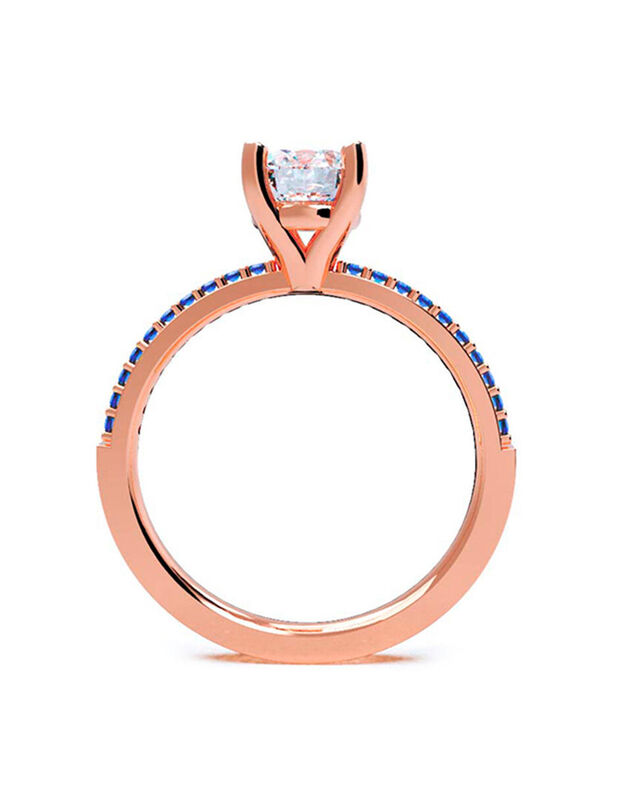 Anillo de Compromiso de 14K con Circonia Talla ... image number null