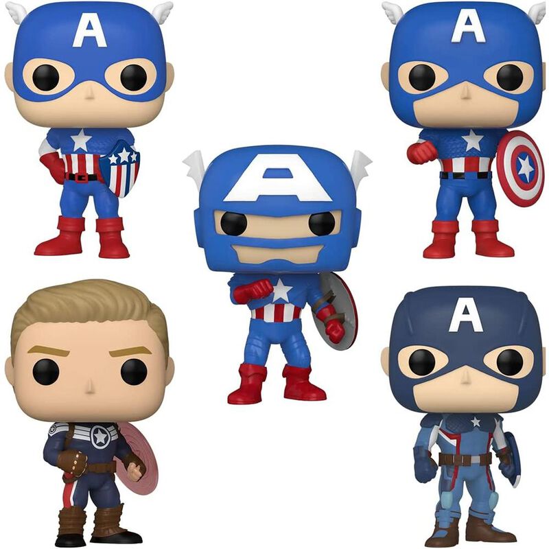 Funko Pop! Marvel: A&ntilde;o Del Escudo- Capit&aacute;n Am&eacute;r... image number null
