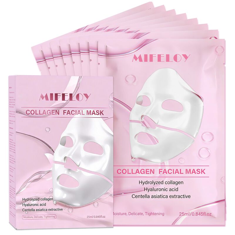 Pack de 8 Mascarillas Faciales de Col&aacute;geno Mife... image number null