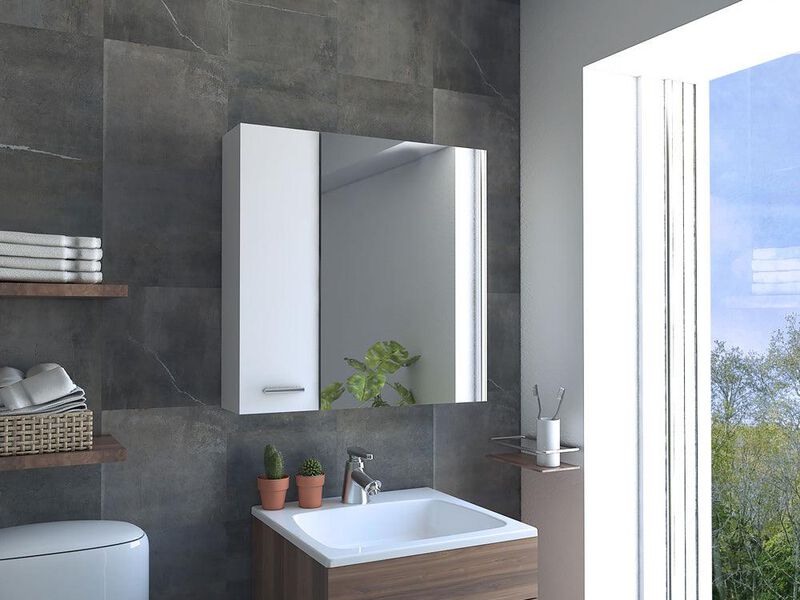 Gabinete Para Baño Caribe Blanco Con Espejo Vir... image number null