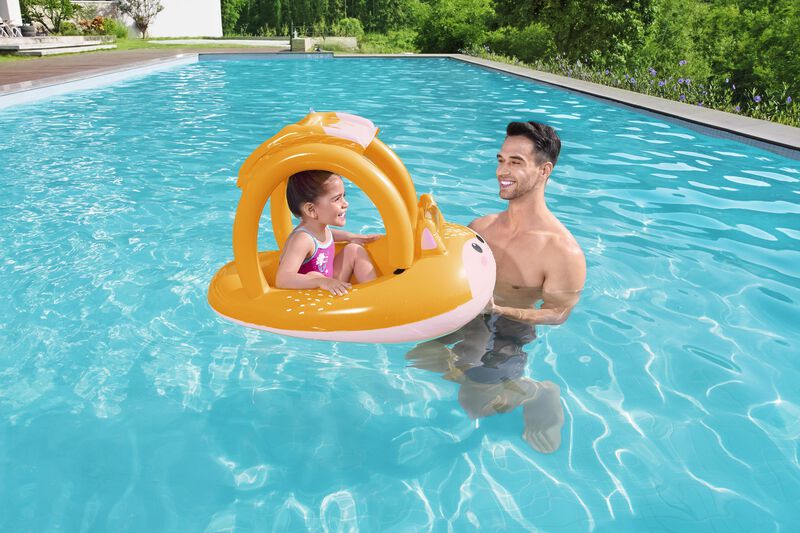 Barquito hinchable infantil con parasol Friendl... image number null