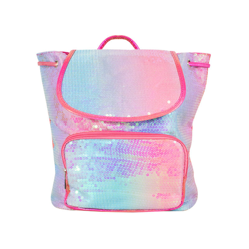 Mochila Infantil Con Lentejuelas Bicolor Dorsal... image number null