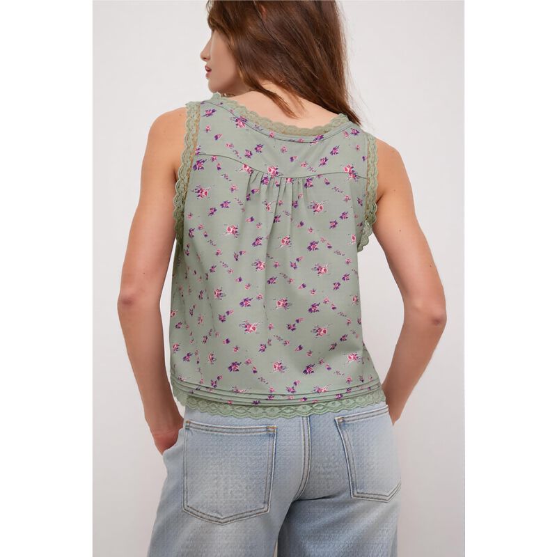 Blusa Boho Geabal Sin Mangas Encaje Nudo Fronta... image number null