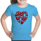 Camiseta Word Art Para Ni&ntilde;a - Shape of You - Turquesa