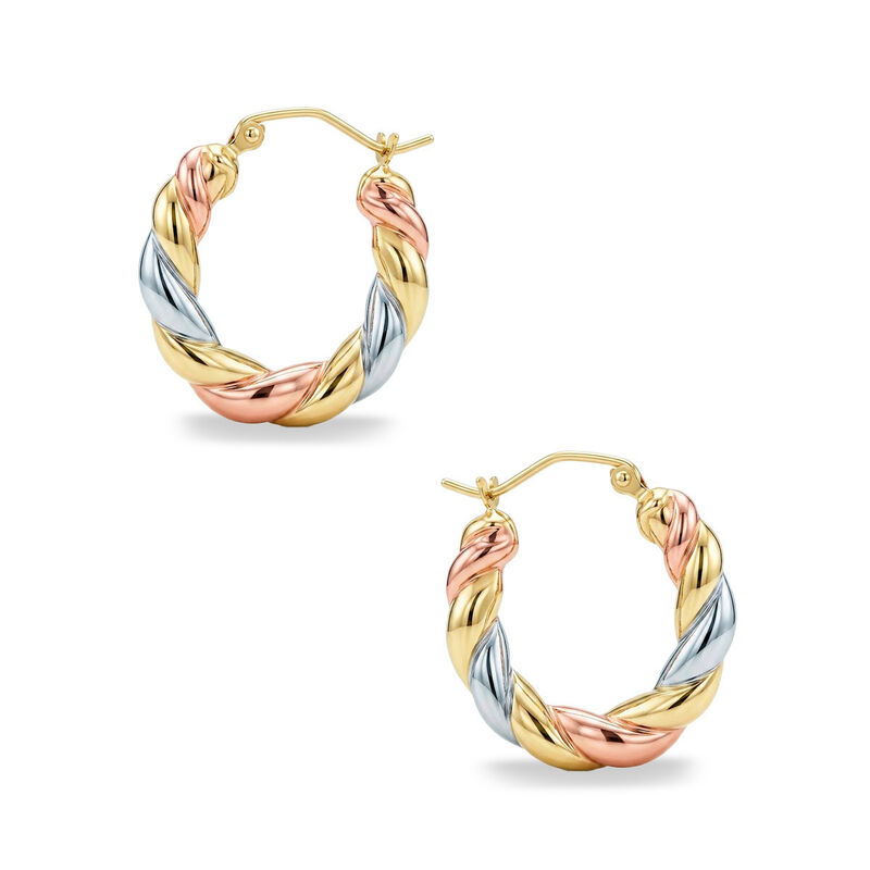 Arracadas De Oro Florentino 14k (21 Mm) Aprox image number null