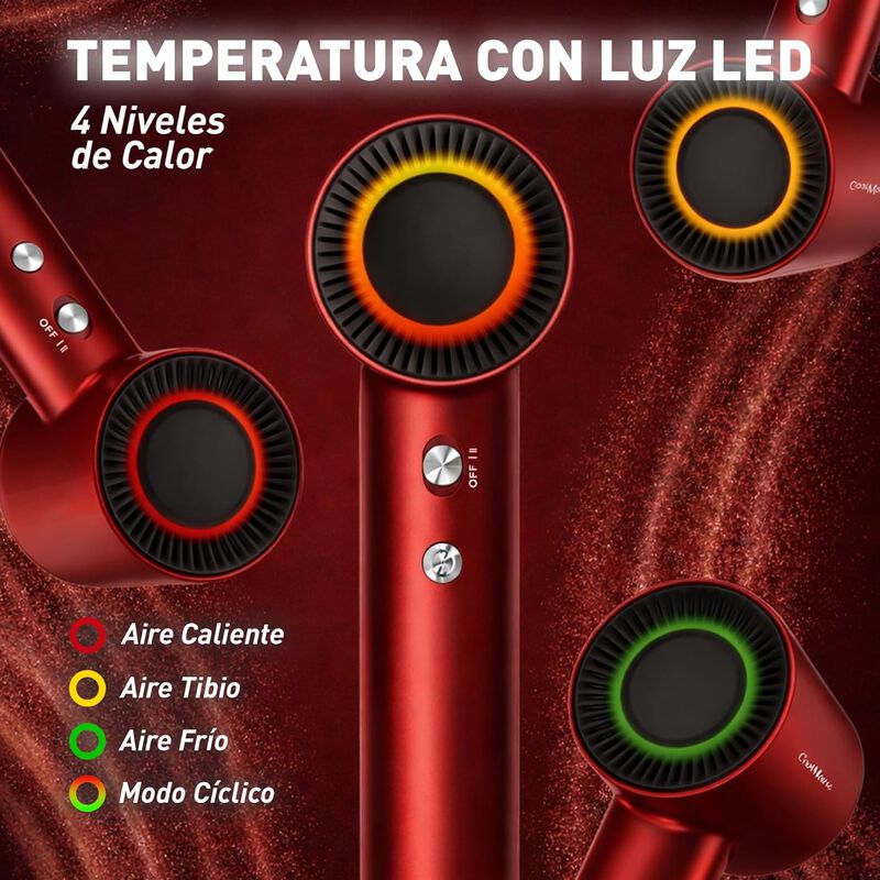 Secadora De Cabello 1500w Con Tecnolog&iacute;a I&oacute;nica... image number null