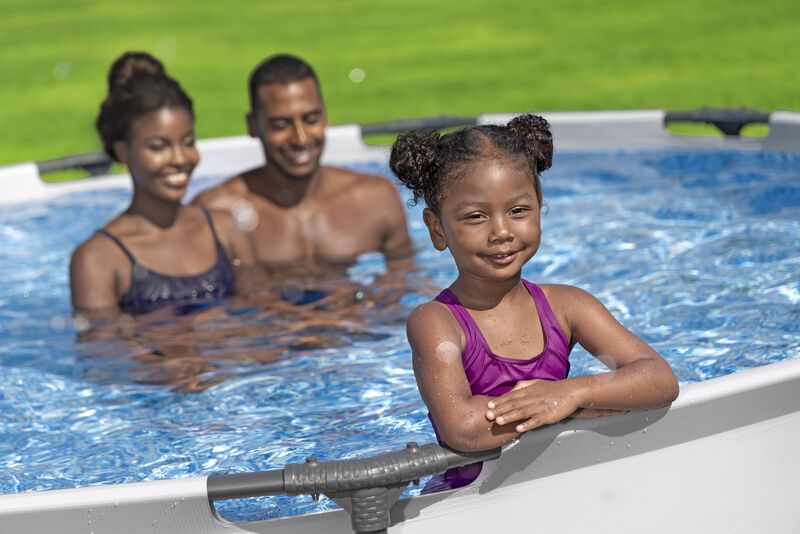 Alberca con estructura redonda 3.66x.76cm con b... image number null