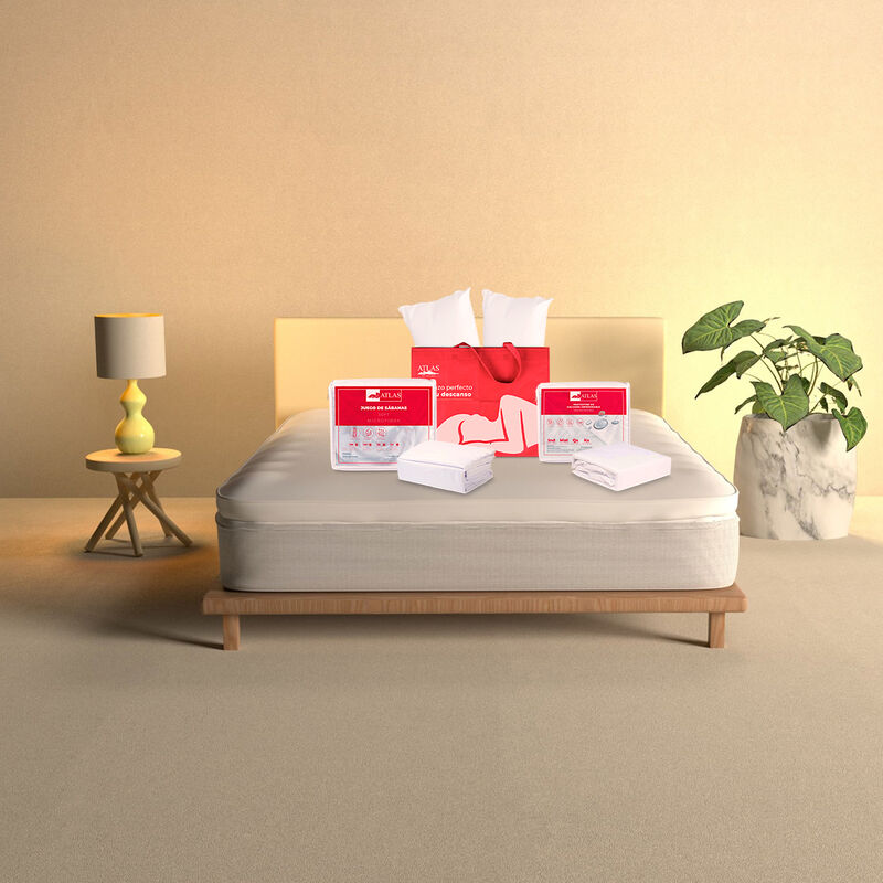 Set De S&aacute;banas King Size + Protector + Almohada... image number null