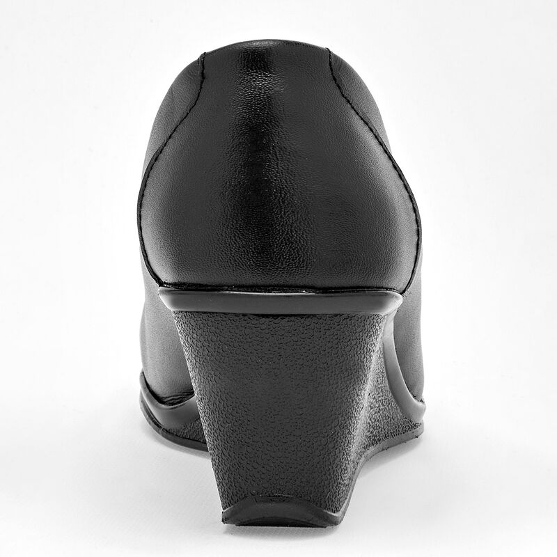 Giland Zapato de horma c&oacute;moda para mujer negro image number null