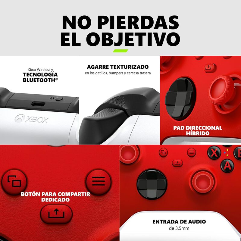 Control Inal&aacute;mbrico Xbox Color Pulse Red (rojo) image number null