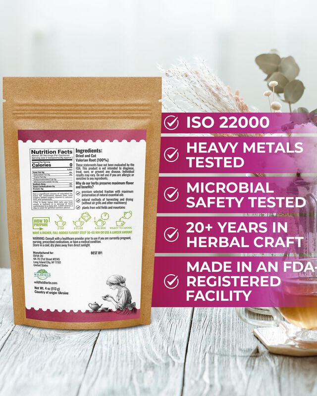 T&eacute; Wildfield Herbs 113 g De Ra&iacute;z De Valeriana image number null