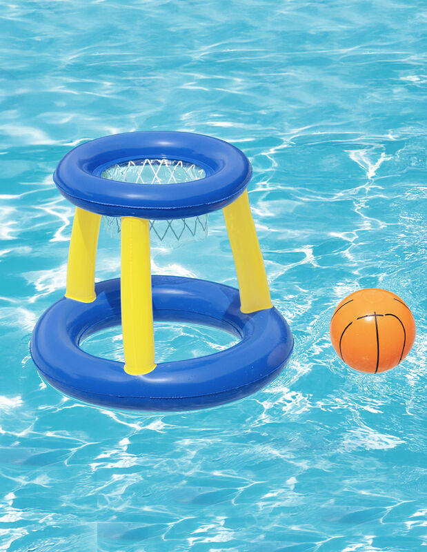 Juego Baloncesto Canasta Inflable Flotante C/ P... image number null