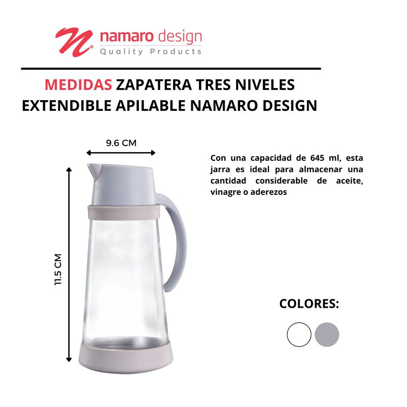 Jarra Para Aceite/aderezos Con Tapa Automática ... image number null