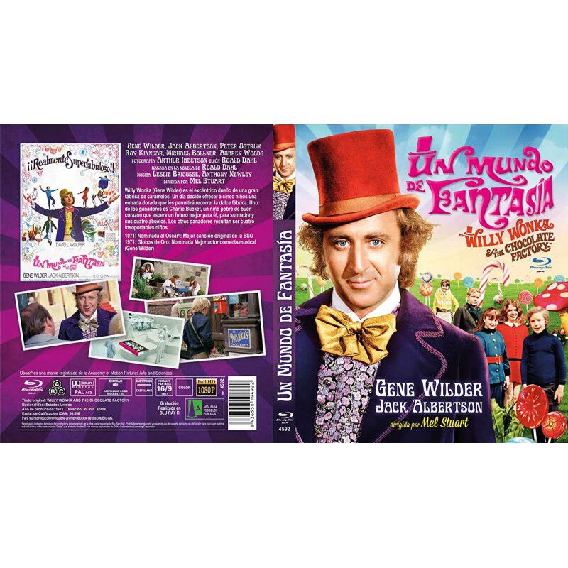 Un Mundo De Fantas&iacute;a Bdr 1971 Willy Wonka Y La ... image number null