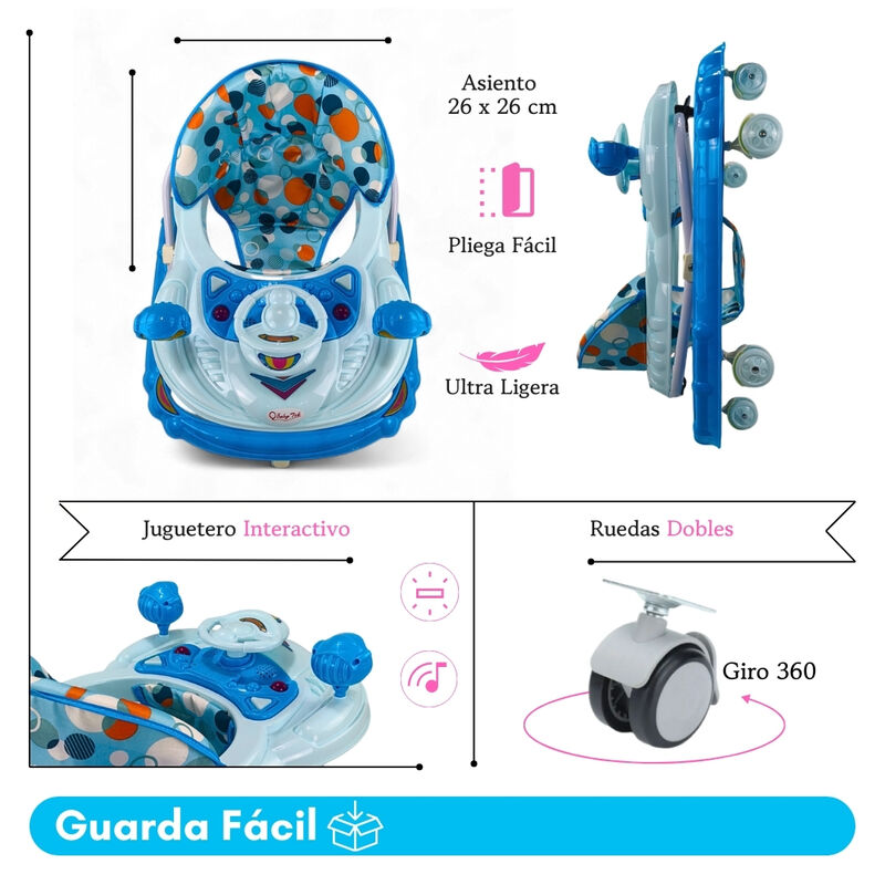 Andadera Plegable Carrito C/ Altura Ajustable M... image number null