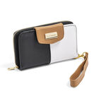 Moramora Cartera para mujer negro blanco camel