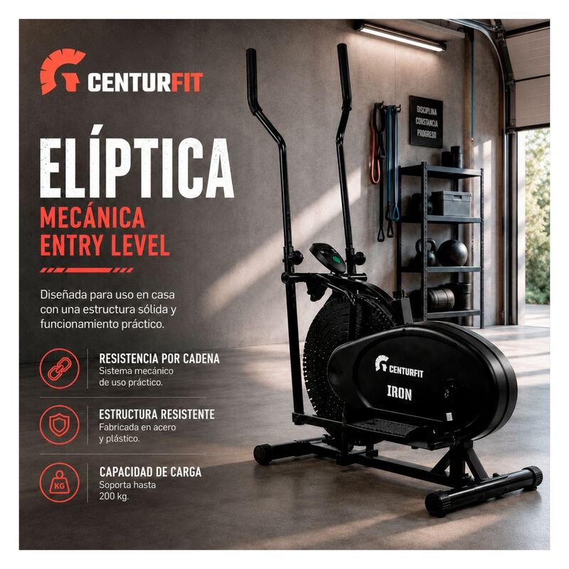 El&iacute;ptica Magn&eacute;tica Mec&aacute;nica 16 Niveles 100 Kg M... image number null