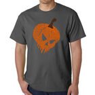 Camiseta Word Art Para Hombre - Calabaza Malvada - Gris