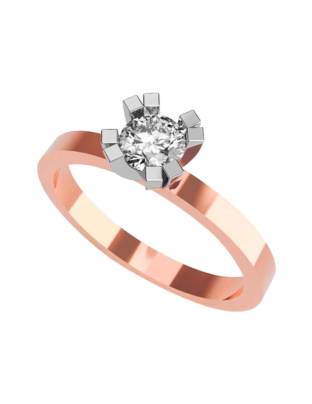 Anillo de Compromiso de 10K con Circonia Talla ... image number null