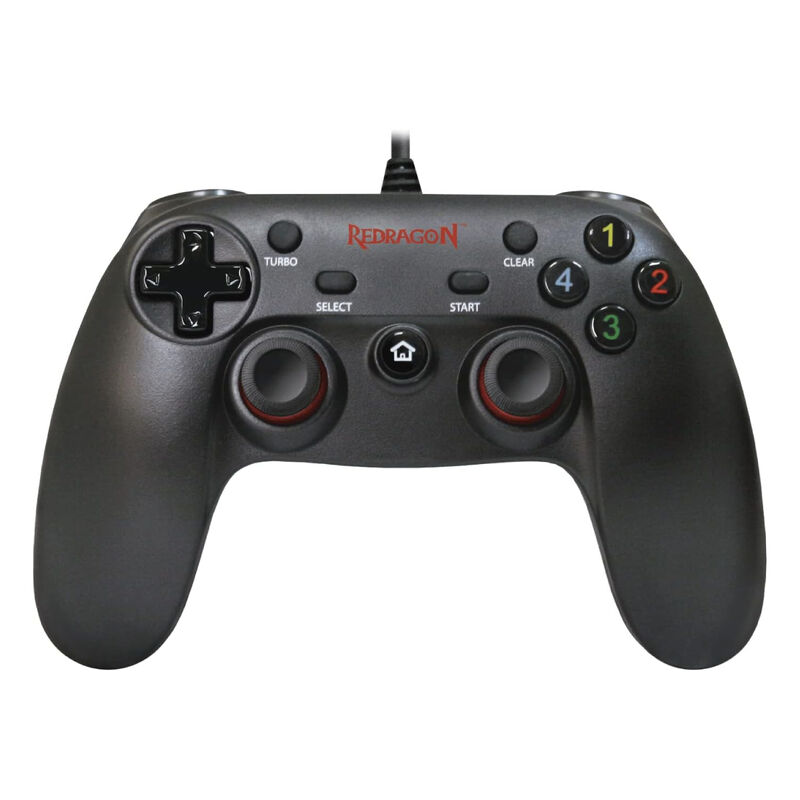 Control Gamer Redragon Alámbrico Negro con Vibr... image number null