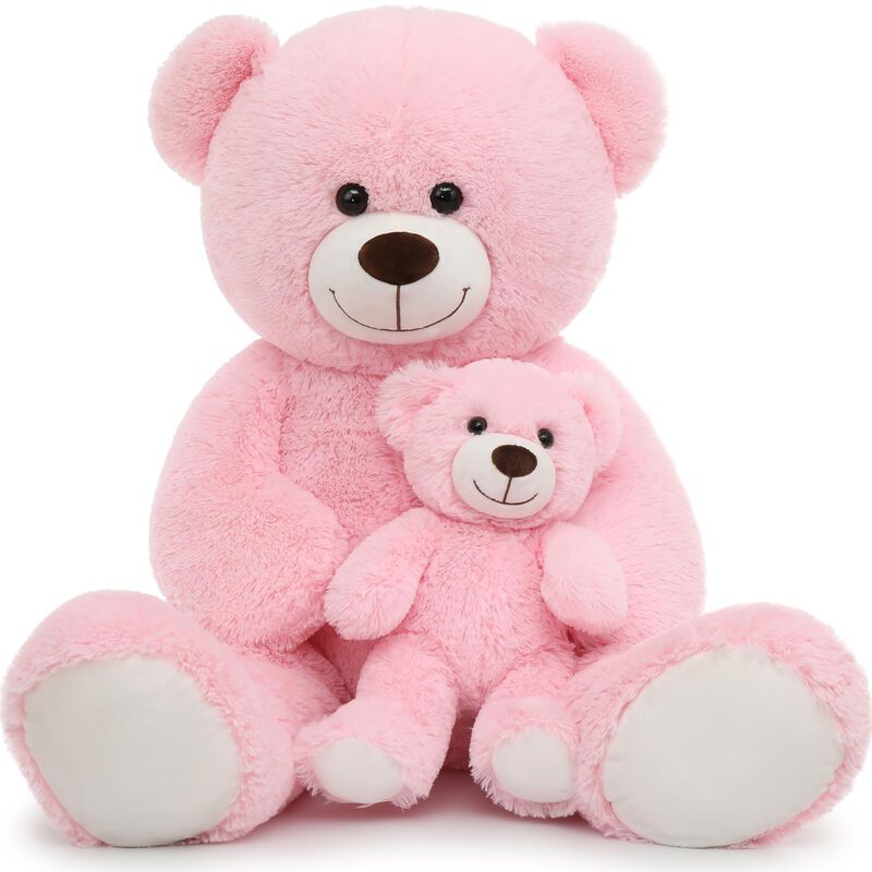 Oso De Peluche Morismos Giant, Rosa, 100 Cm, Co... image number null