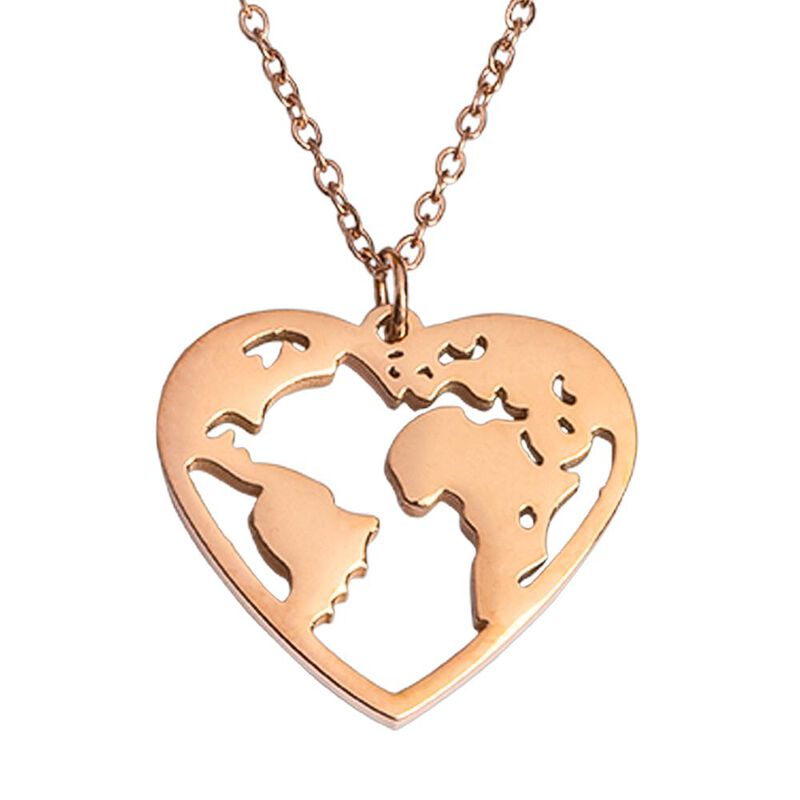 Collar Mujer Coraz&oacute;n Acero Inoxidable, Regalos ... image number null