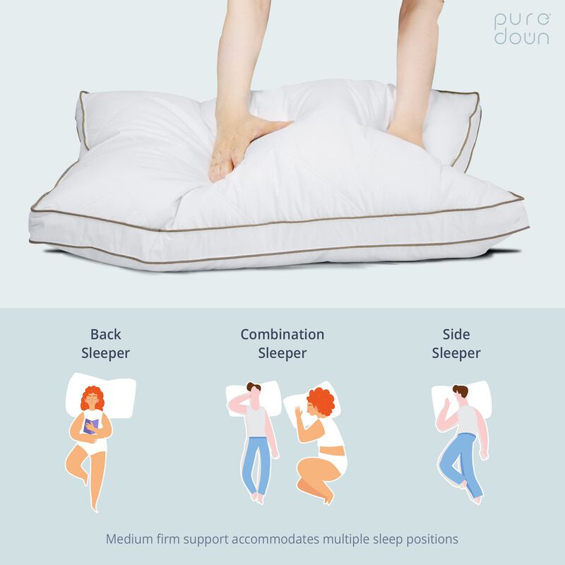 Juego De 2 Unidades Pillow Puredown&reg; Con Plumas... image number null