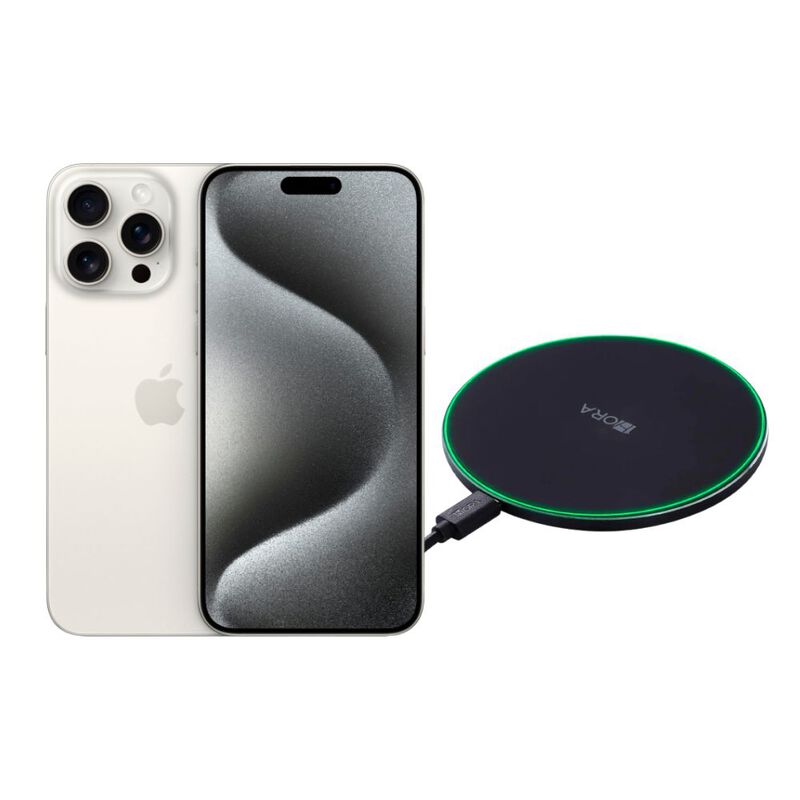 iPhone 15 Pro Max 256GB Blanco E-SIM Reacondici... image number null