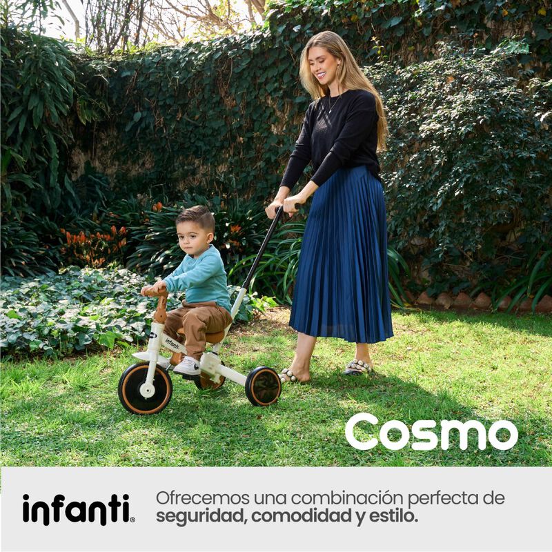 Triciclo Evolutivo 4 En 1Cosmo Con Barra De Emp... image number null