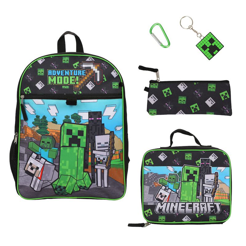 Set Escolar Bioworld Minecraft De 5 Piezas: Moc... image number null