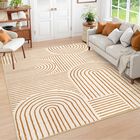 Alfombra De &Aacute;rea Lahome 183x274 cm Lavable Con Dise&ntilde;o Abstracto Y Suave