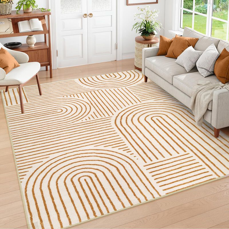 Alfombra De &Aacute;rea Lahome 183x274 cm Lavable Con ... image number null