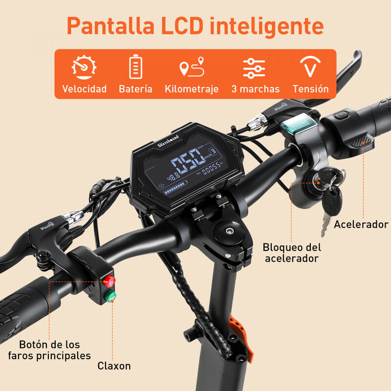 Scooter Electrico Honey Whale H3 Negro image number null