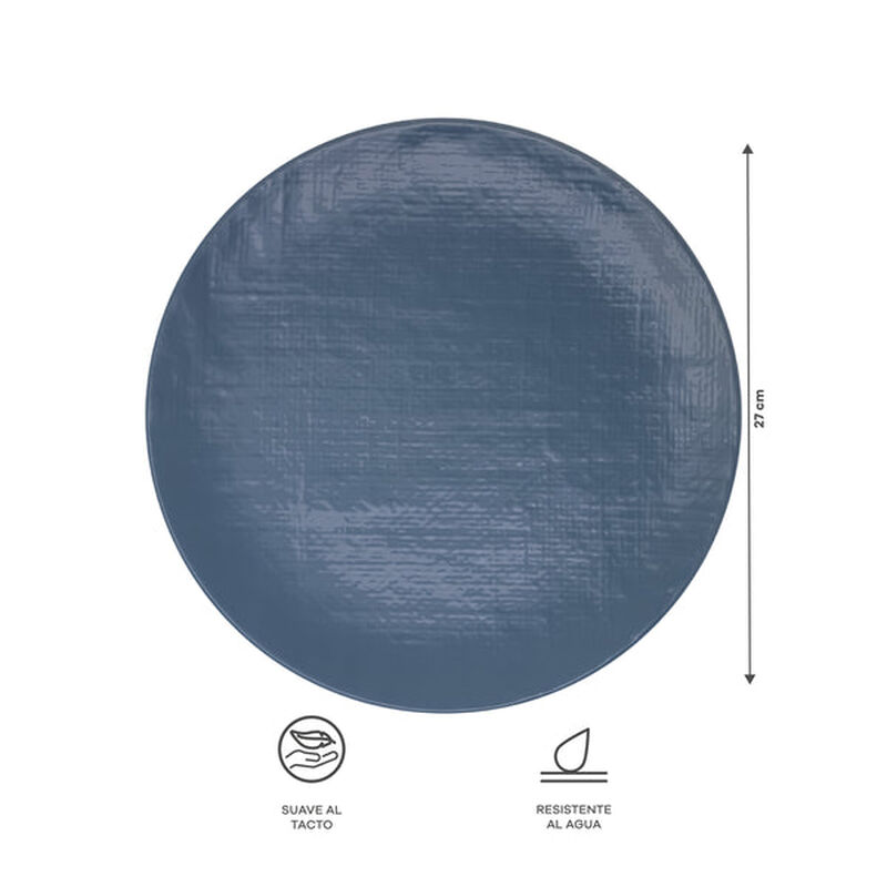 Vajilla Denim Azul Ideen 16 Piezas para 4 Perso... image number null