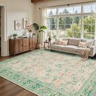 Alfombra Rugxara 244 &times; 152 cm Verde Salvia Lavable