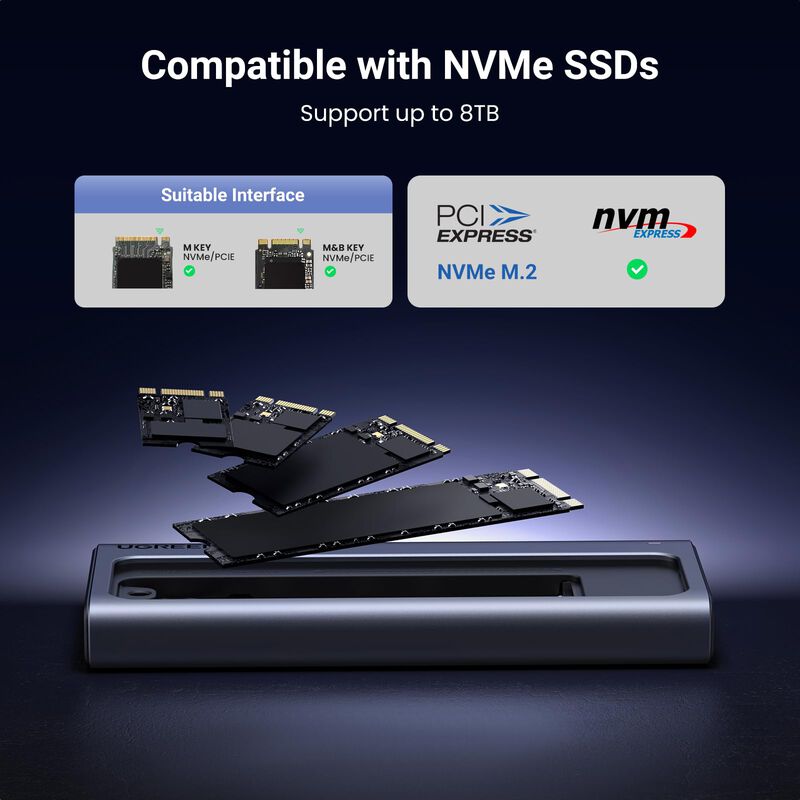 Carcasa Ssd Ugreen M.2 Nvme De 40 Gbps Con Vent... image number null