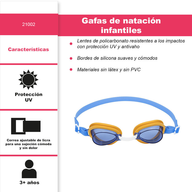 Goggles Infantiles Para Nataci&oacute;n 3 A 8 A&ntilde;os Paq... image number null