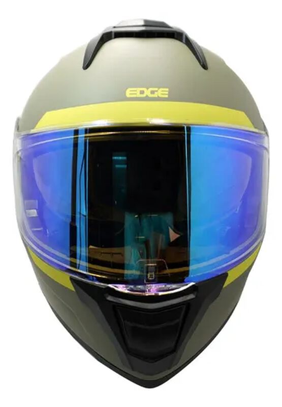 CASCO PARA MOTO VERDE ABATIBLE EDGE DOT/ECE LUZ... image number null
