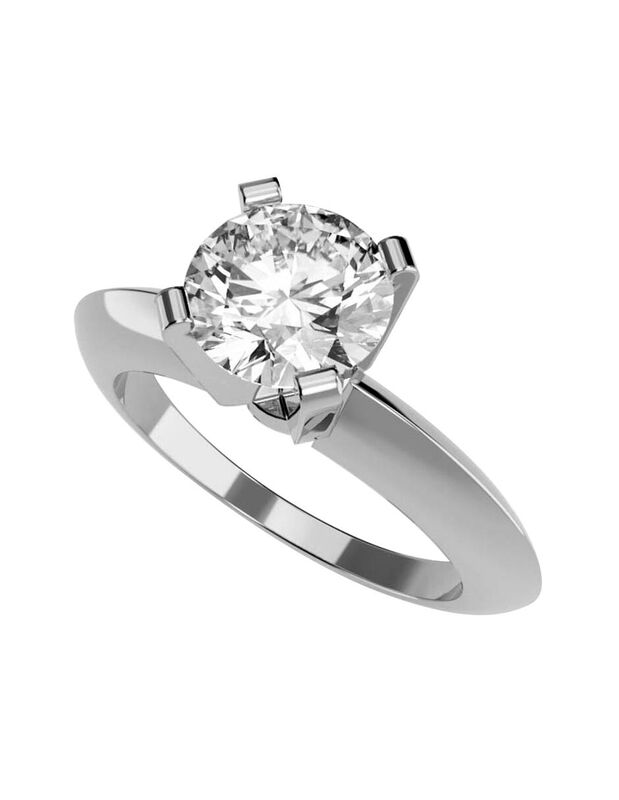 Anillo de Compromiso de 14K con Diamante de Lab... image number null