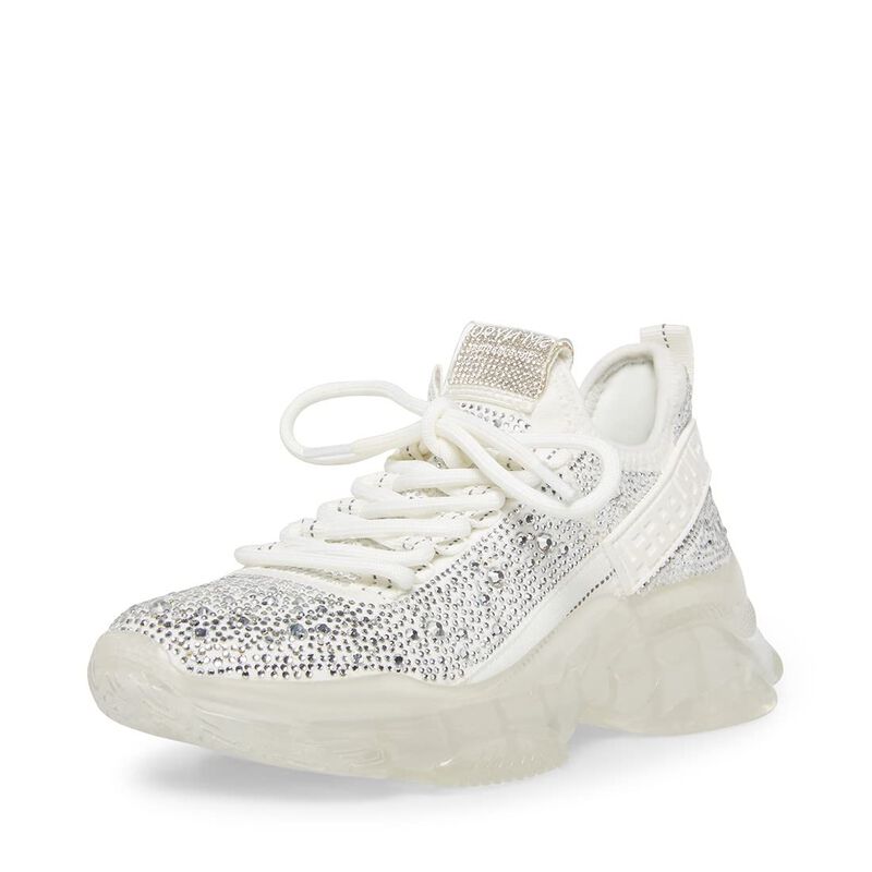 Zapatilla Steve Madden Maxima Blanca Con M&uacute;ltip... image number null