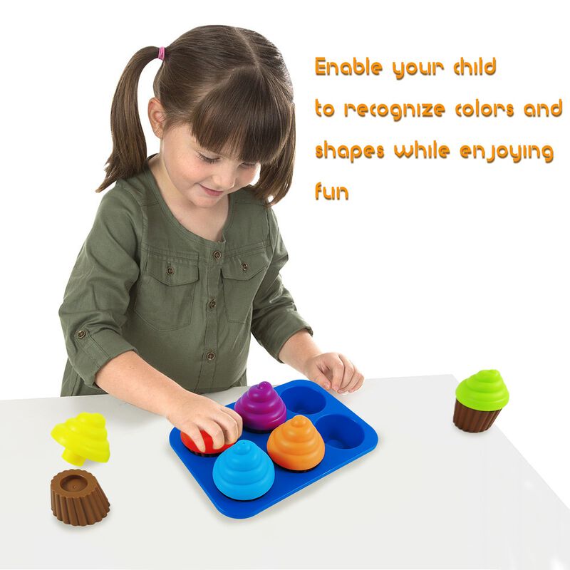 Toy Cupcake Para Ni&ntilde;os Peque&ntilde;os Aprendiendo Col... image number null