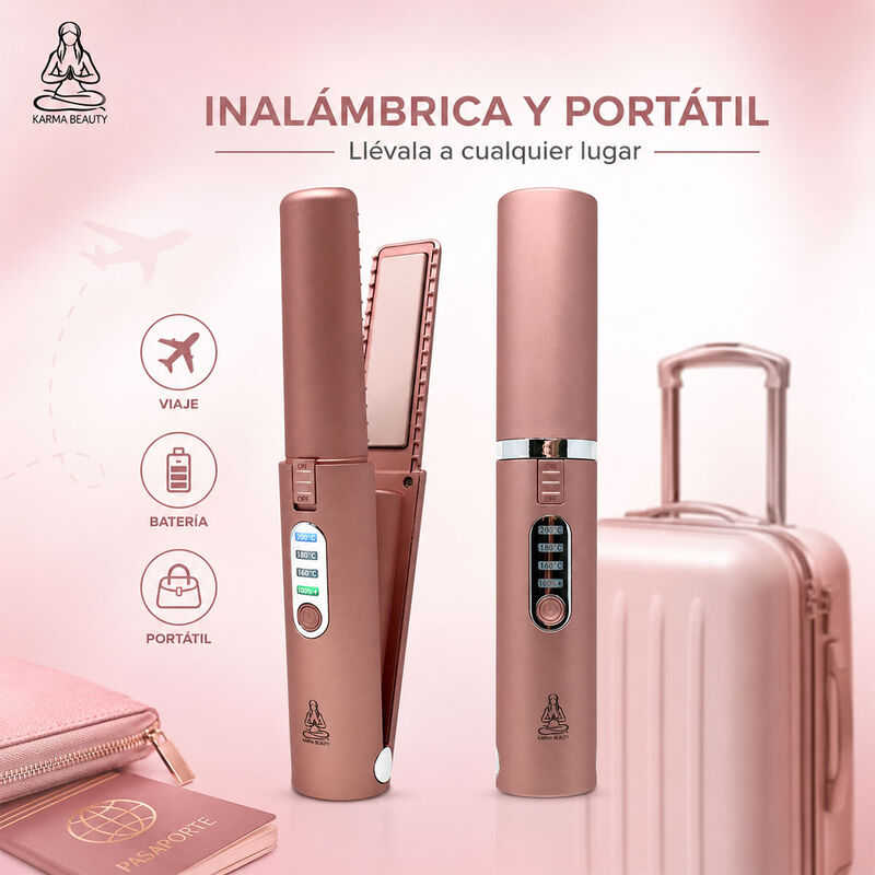 Plancha Port&aacute;til Inal&aacute;mbrica Karma Beauty Style... image number null