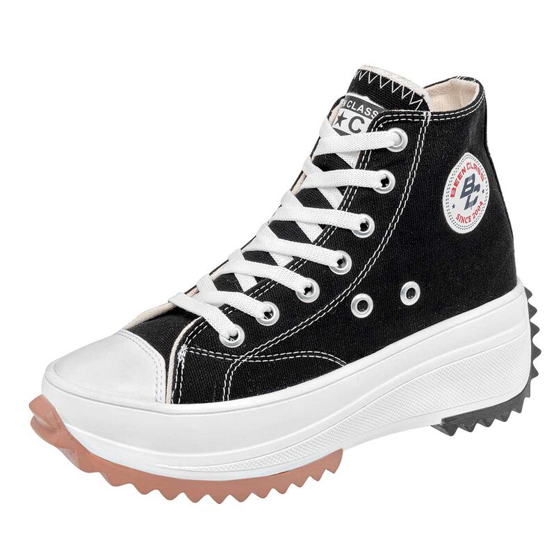 Been Class Tenis urbano para mujer negro blanco image number null