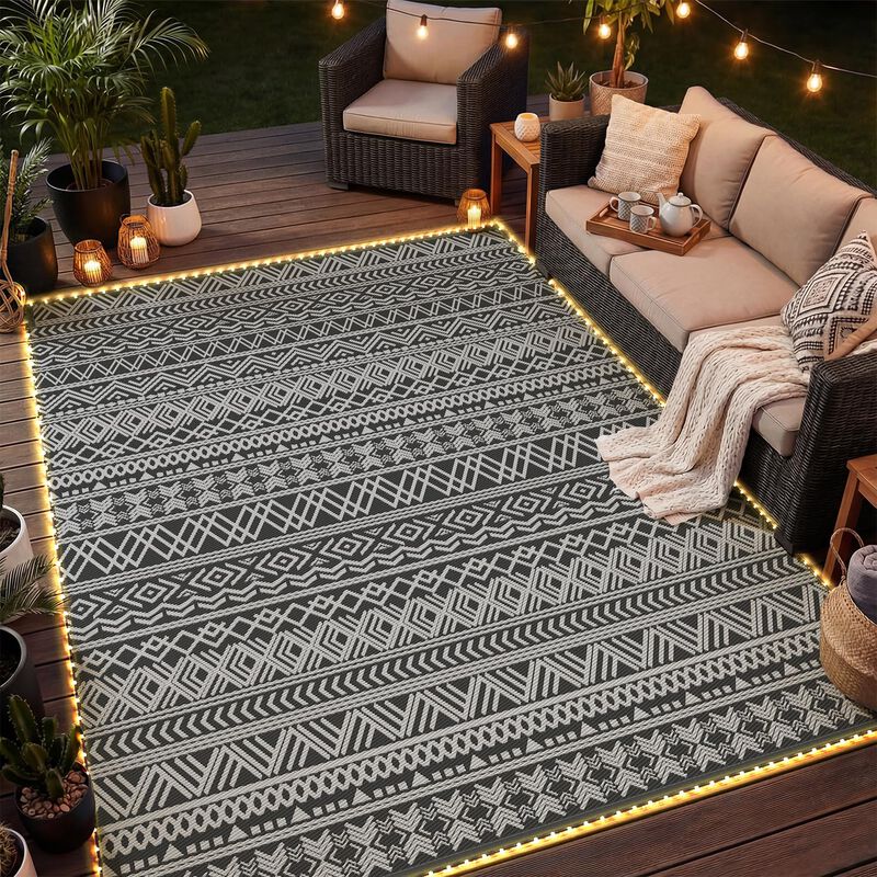 Alfombra Exterior Montvoo 183 &times; 274 cm Con Tira... image number null