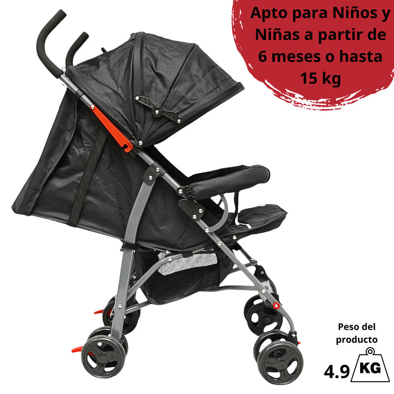 Carriola de Bastón para Bebé Asiento Multiposic... image number null