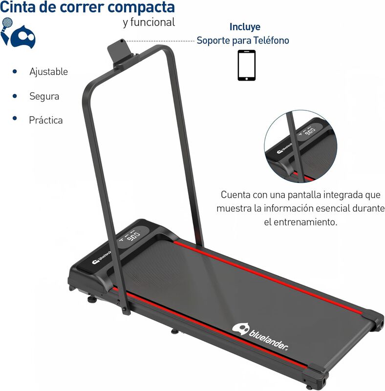 Caminadora Electrica Walking Pad Con Asa Bluela... image number null