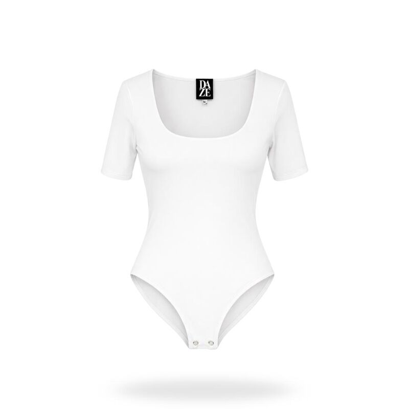 Body manga corta escote cuadrado image number null