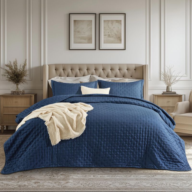 Juego De Edred&oacute;n Bedsure King Ultrasuave Para T... image number null