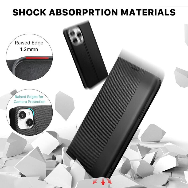 Funda MYBAT Cartera para iPhone 15 PRO MAX Negr... image number null