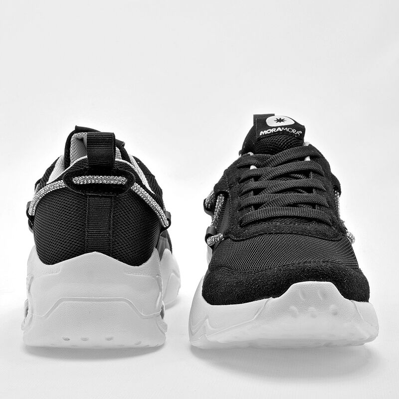 Moramora Tenis Chunky Para Mujer Negro Cod 1287... image number null